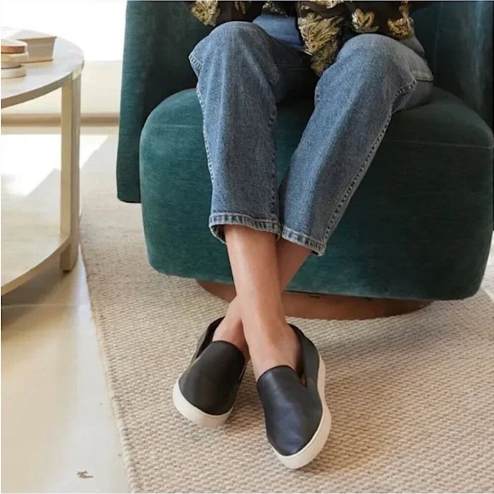 Birdies The Swift Leather Sneaker Loafer Classic Black 7 Women’s